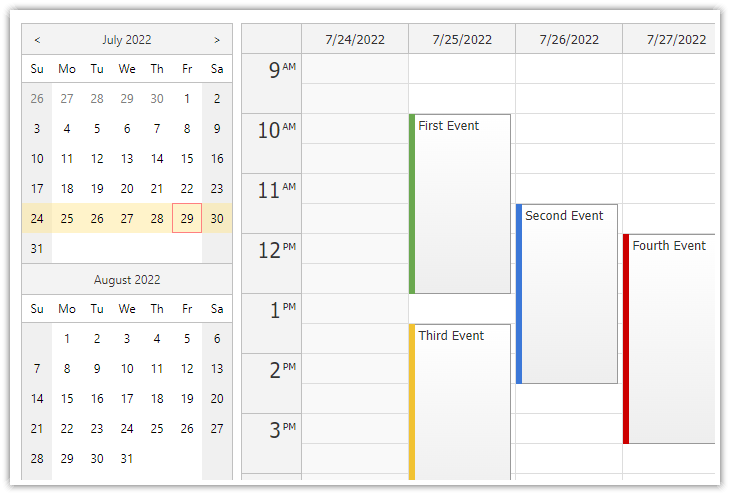 Angular Appointment Calendar