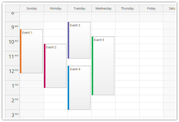 JavaScript Event Calendar Demo