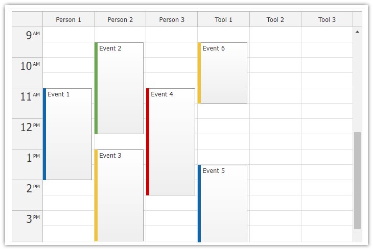JavaScript Resource Calendar