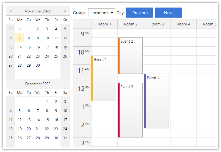 React Resource Calendar