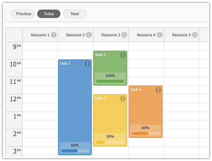 Next.js Resource-Scheduling Calendar