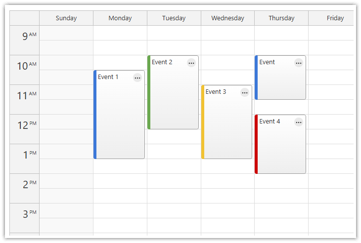 JavaScript Event Calendar Demo